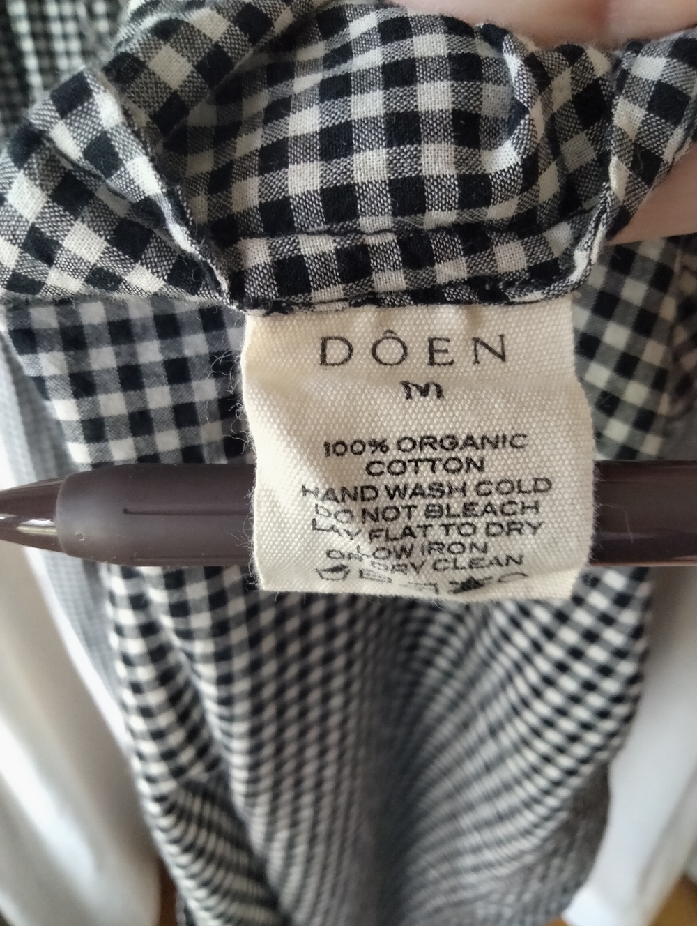 Women’s Black & White Gingham Midi Skirt, Size MEDIUM - Picture 9 of 13